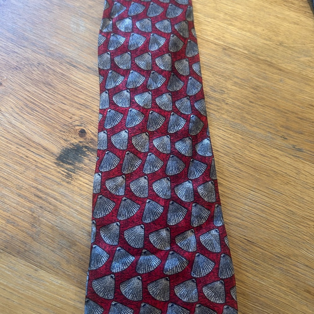 Ron Chereskin Elegant Red and Gray Men's Tie